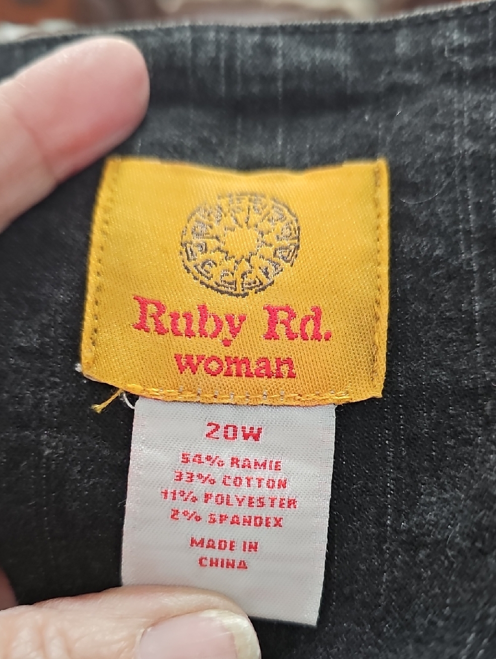 Ruby Rd. Black Denim Jacket - Picture 9 of 11